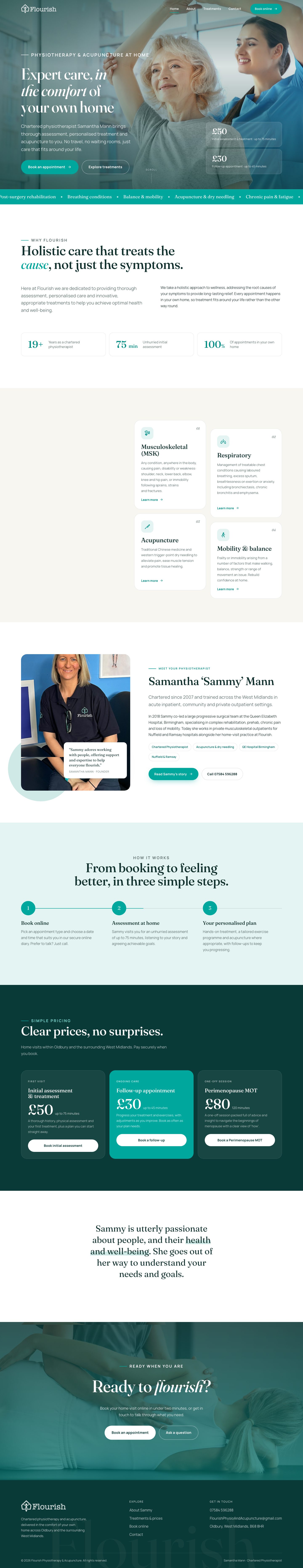 Flourish website, full length