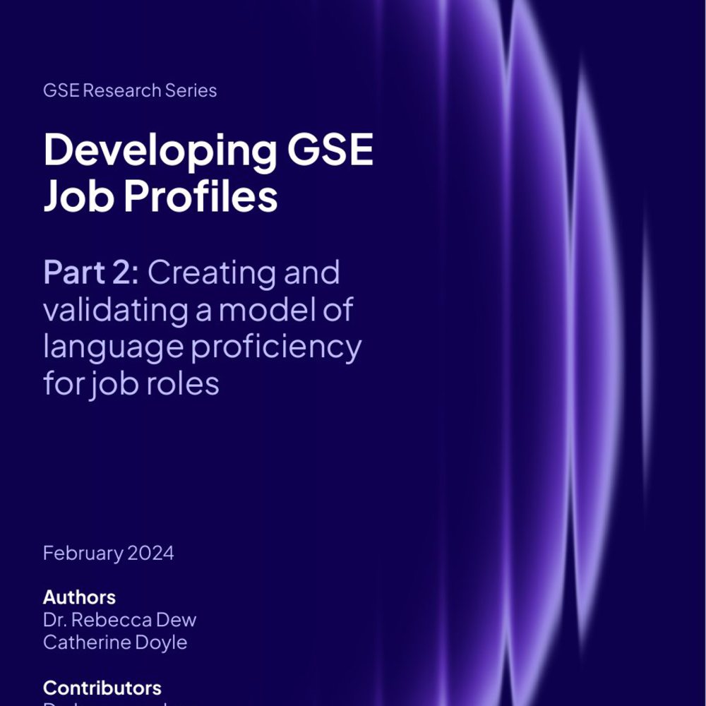 Pearson GSE report cover