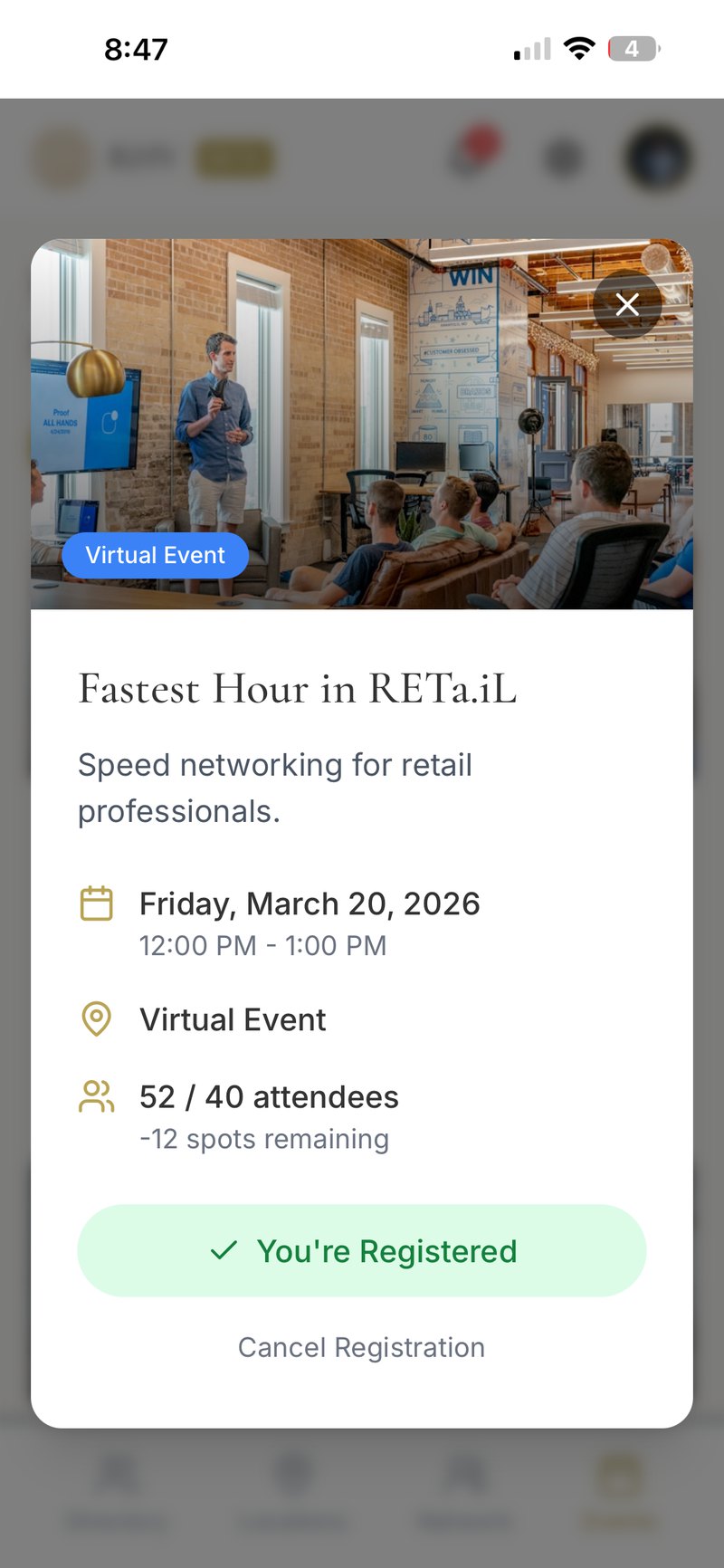 Event detail